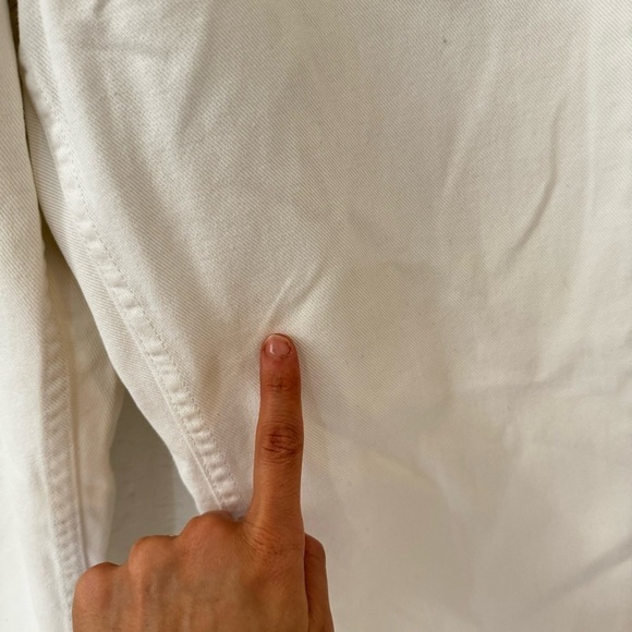 Vintage White Tommy Hilfiger High Rise Stamped Logo Waist Band Size 6 - Picture 9 of 14